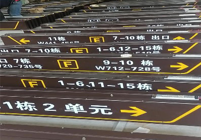 大足广告标识中，常见的几种安装方式。